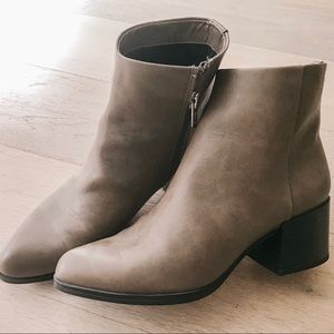 Tan ankle boots